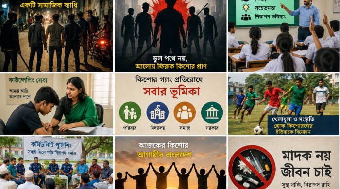 কিশোর গ্যাং প্রতিরোধে বাংলাদেশের জনগণের করণীয় ও এর প্রতিকার